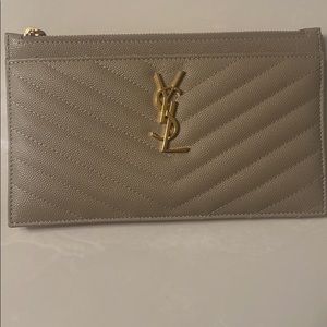 Authentic YSL Saint Laurent Monogram Pouch.